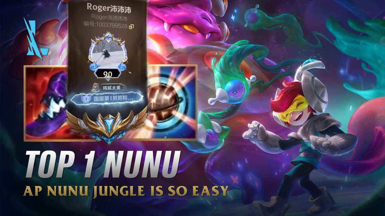 Wild Rift NUNU - TOP 1 Space Groove Nunu S14 Ranked Gameplay + Build