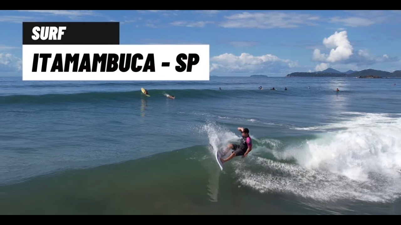 Praia de Itamambuca quebrando de gala