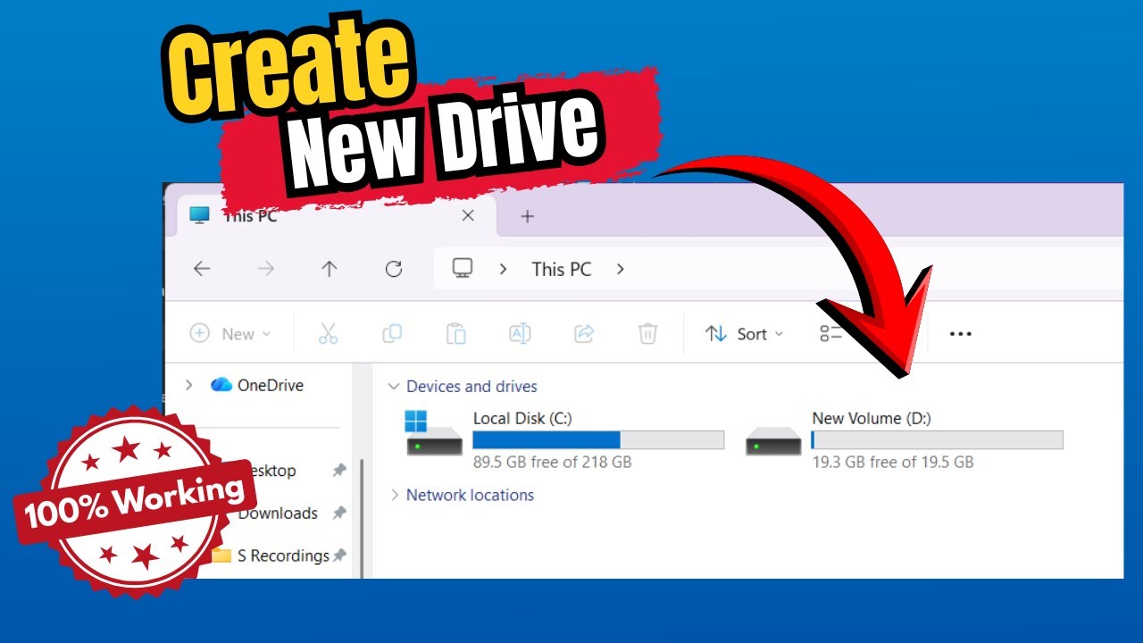 How to Create New drive On Windows 11 | Create New Partition (Full Guide 2026)