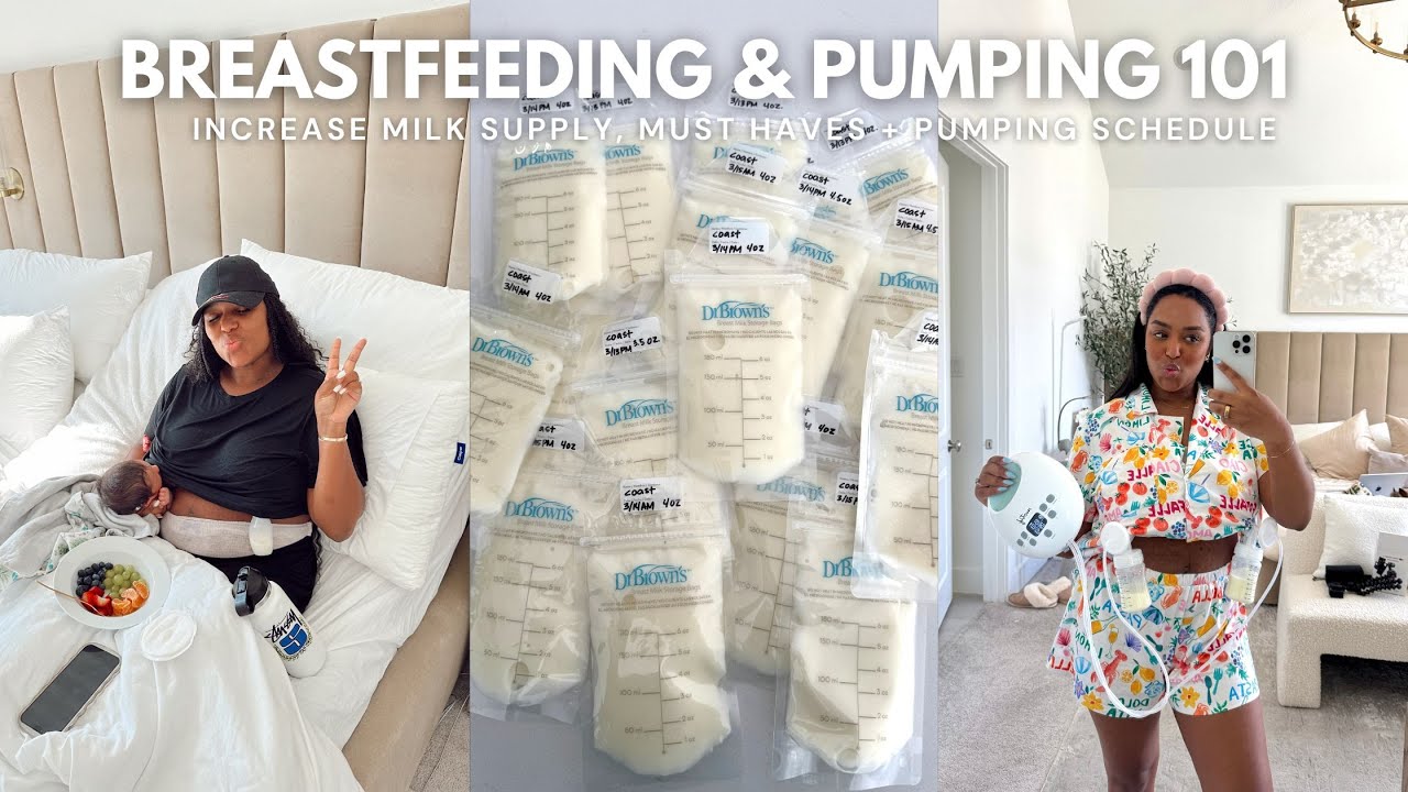 Breastfeeding Pumping 101 I Increase Milk Supply I Must Haves I Schedule I 2nd Time Mom...