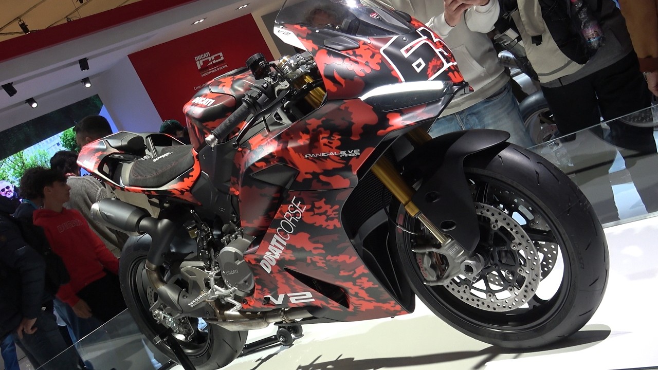 Ducati Panigale v2 S F863 & MM93 at Eicma 2025. Like and Subscribe