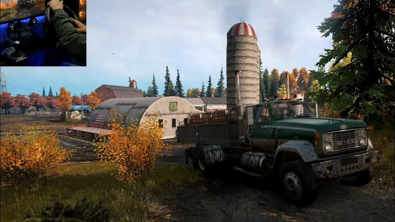 Snow Runner - Logistics Base Mission Completed Gameplay ! PXN V9 Steering Wheel!
