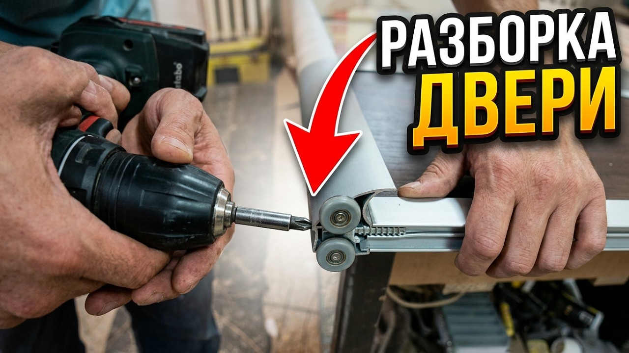 Как разобрать дверь с раздвижки
