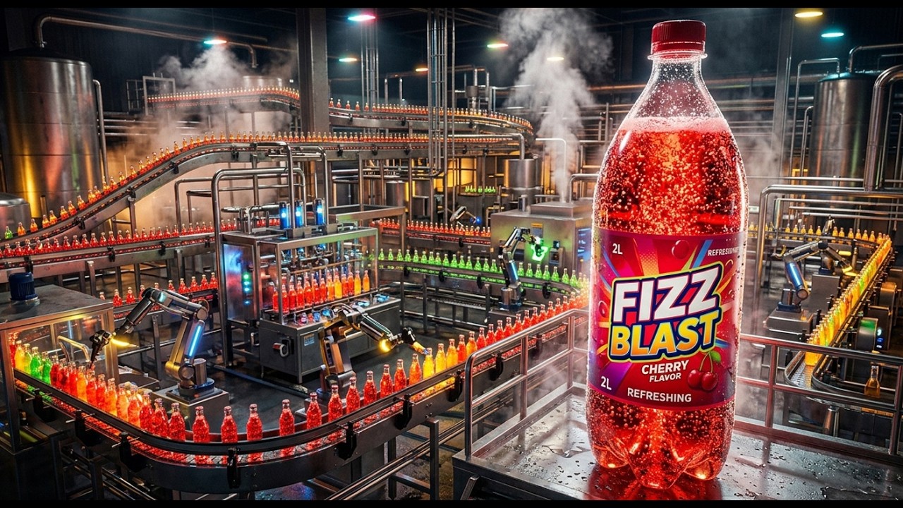 This Machine Fills Thousands of Soda Bottles in Seconds 🤯