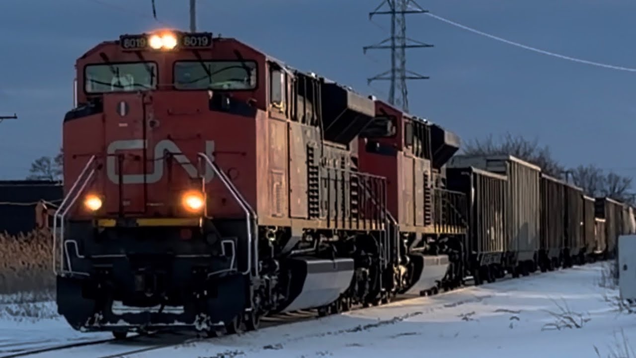 Canadian National Trains On The Mt Clemens & Holly Subdivisions! 