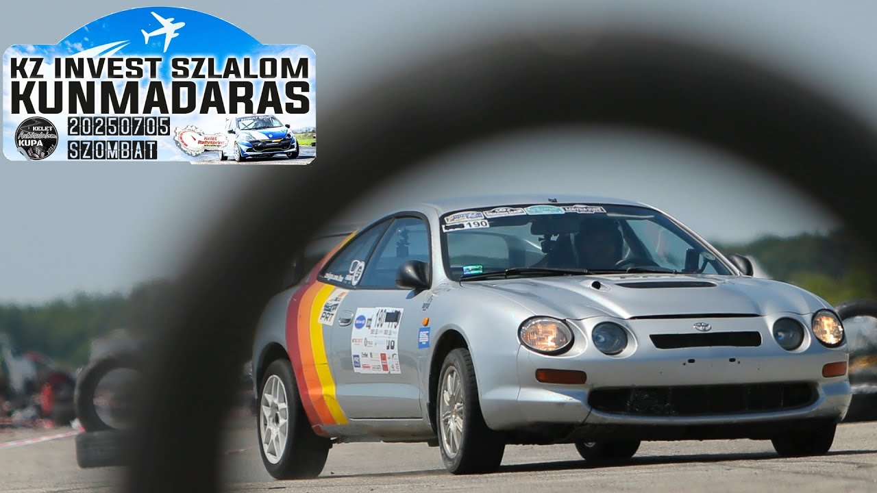 Kunmadaras KZ Invest Szlalom Kupa - Onboard 2025.07.05. Polnai Zsolt Toyota Celica GT