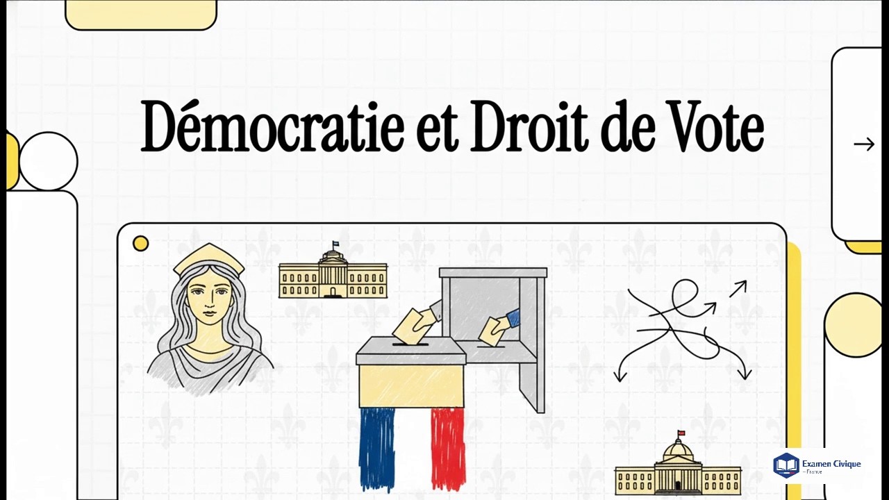 Formation examen civique – Système institutionnel et politique : La démocratie et le droit de vote