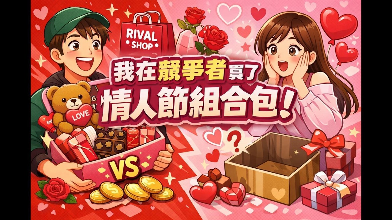 我在競爭者買了情人節組合包!