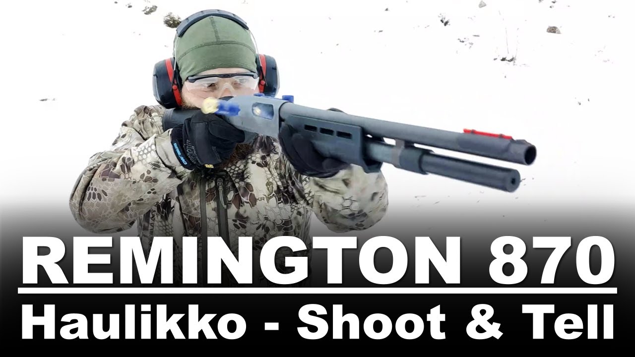 Remington 870 pumppuhaulikko - Shoot&Tell