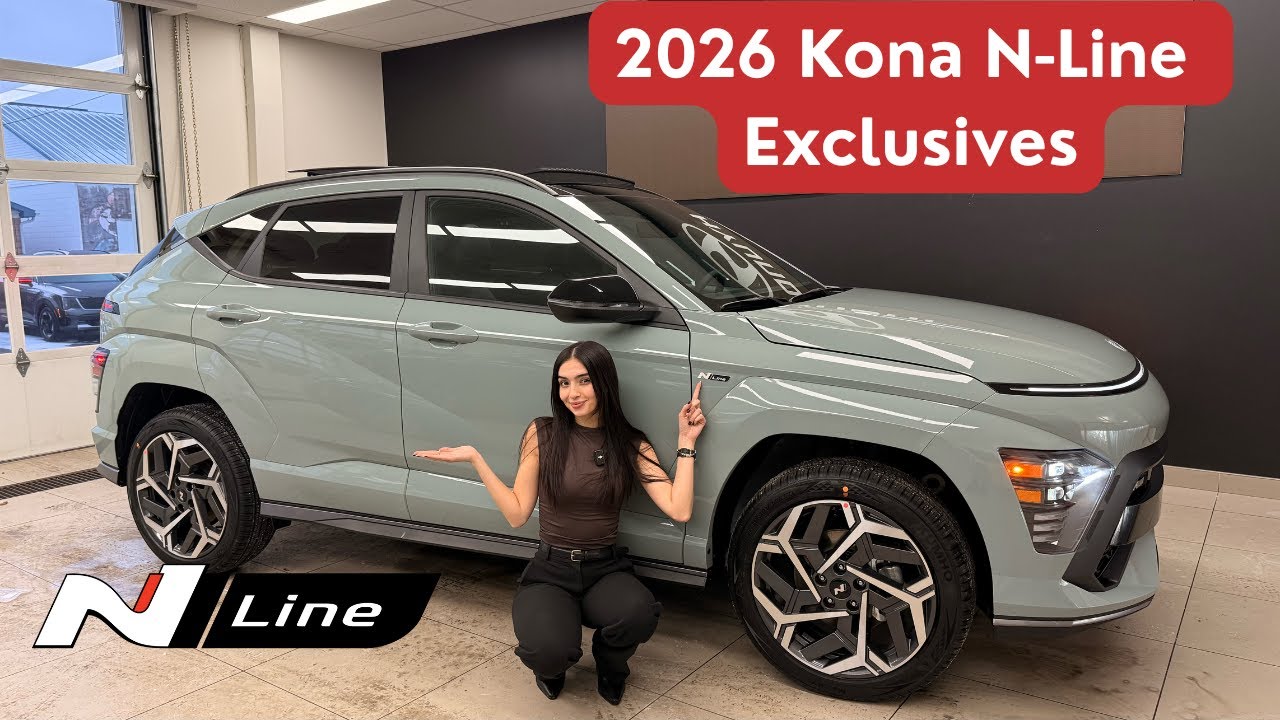 Краткий обзор: Hyundai Kona N-Line 2026 года! — Эксклюзивный спортивный интерьер и экстерьер!