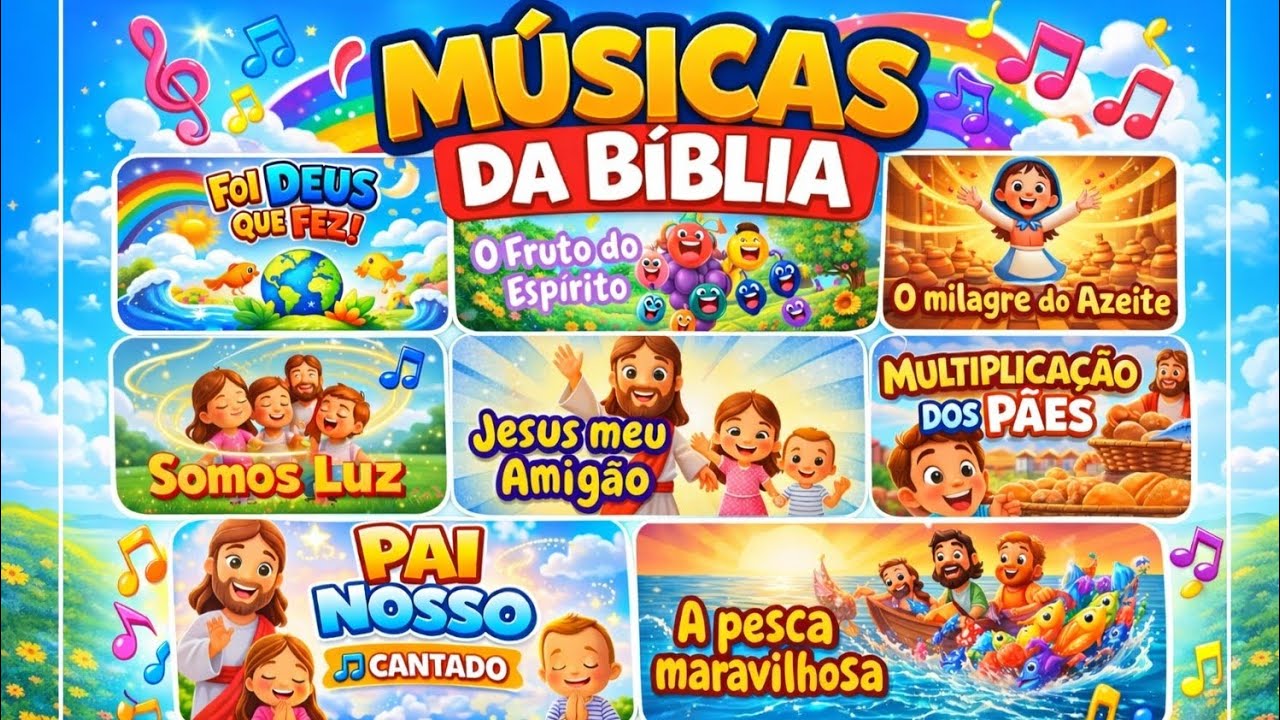 Músicas da Bíblia para Crianças 🎵 Aprender e Cantar