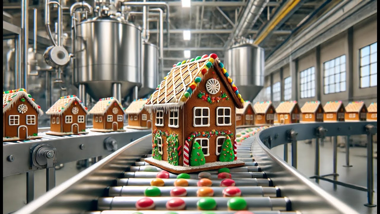 How Gingerbread is Made in a Factory | Gingerbread Factory Process