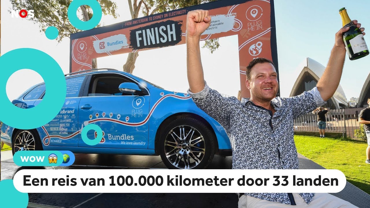 Man rijdt in stekkerauto van Nederland naar Australië