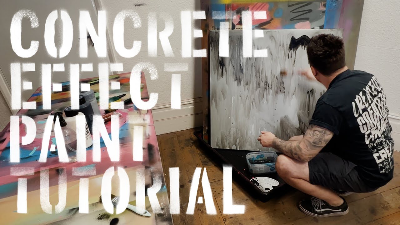 How to Create a Realistic Concrete Effect Using Only Paint!
