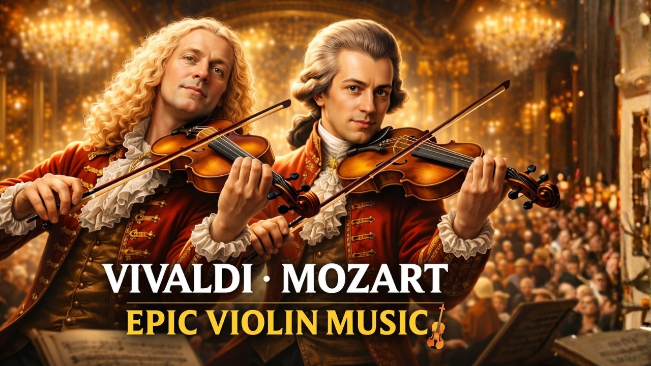 Epic Classical Violin Music Inspired by Antonio Vivaldi & Wolfgang Amadeus Mozart | Beautiful Violin