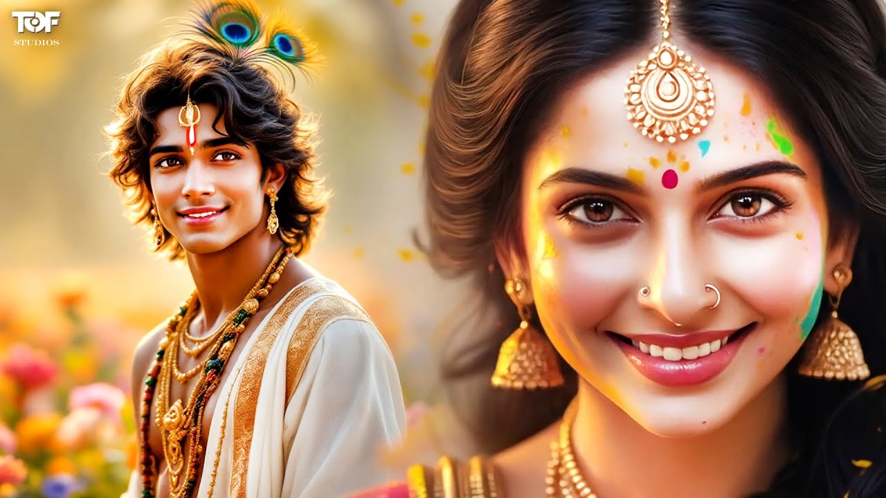 When Radha & Krishna Celebrated Holi Together | Radhe Krishna | Ai Powered | Music Video | TOF