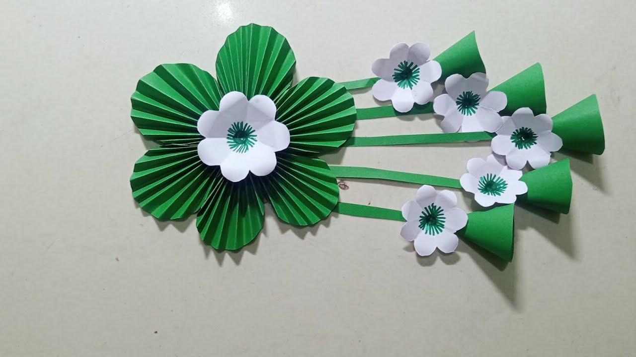 10 Quick Easy Paper Wall Hanging Ideas / Heart Flower Wall decor / Cardboard  Reuse /Room Decor DIY
