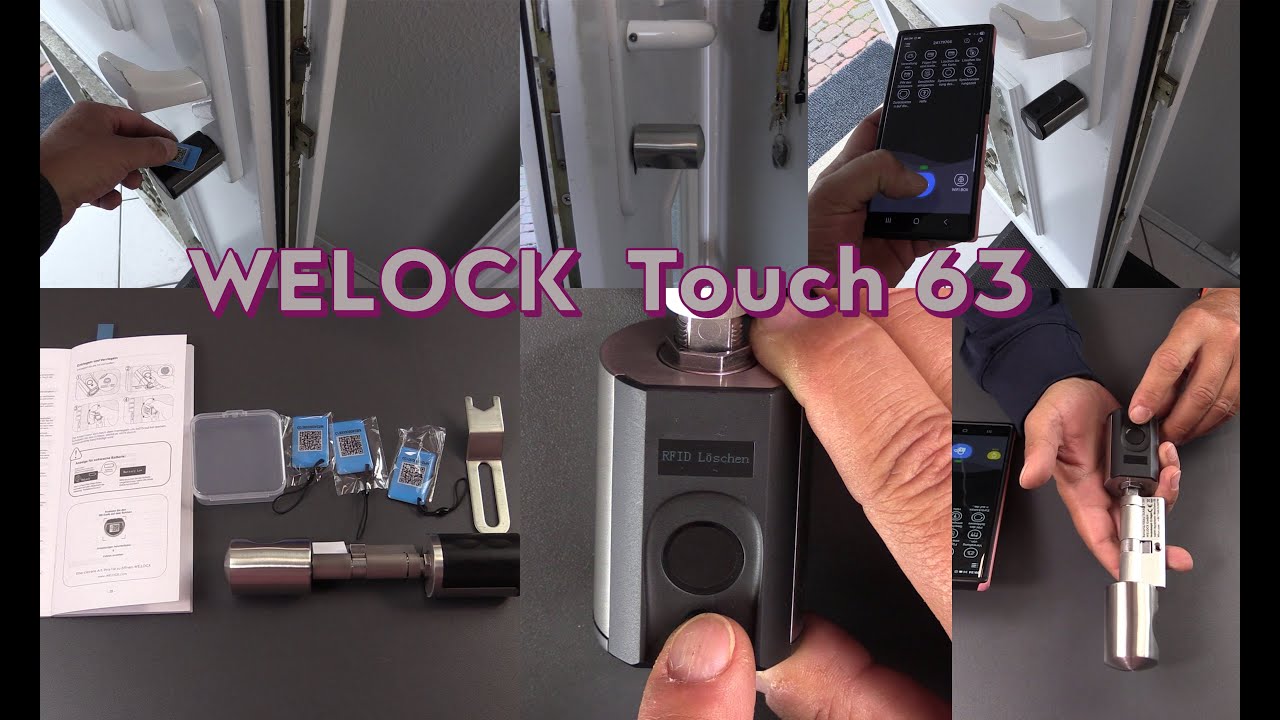 WELOCK Touch 63 elektronisches Türschloss Fingerabdruck + RFID Karte + APP - smart home - TEST