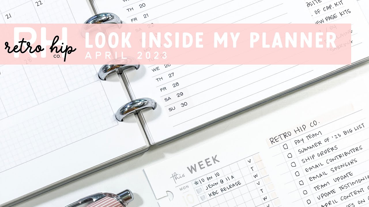 Look Inside My 2023 Half Letter Disc Planner
