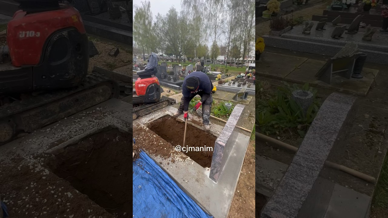 Processo de prepara&ccedil;&atilde;o para uma exuma&ccedil;&atilde;o! #coveiro #cemit&eacute;rio #cemiterio #funeral #curiosidades