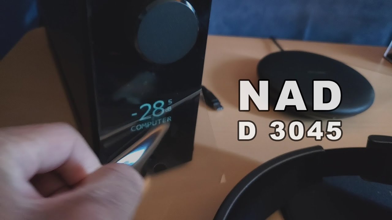 NAD D 3045 + KEF Q300 @JeffGoldblumVEVO + Peeling label cover