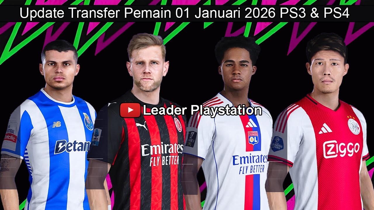 Обновление информации о трансферах игроков от 1 января 2026 г. eFootball PS3 и PS4