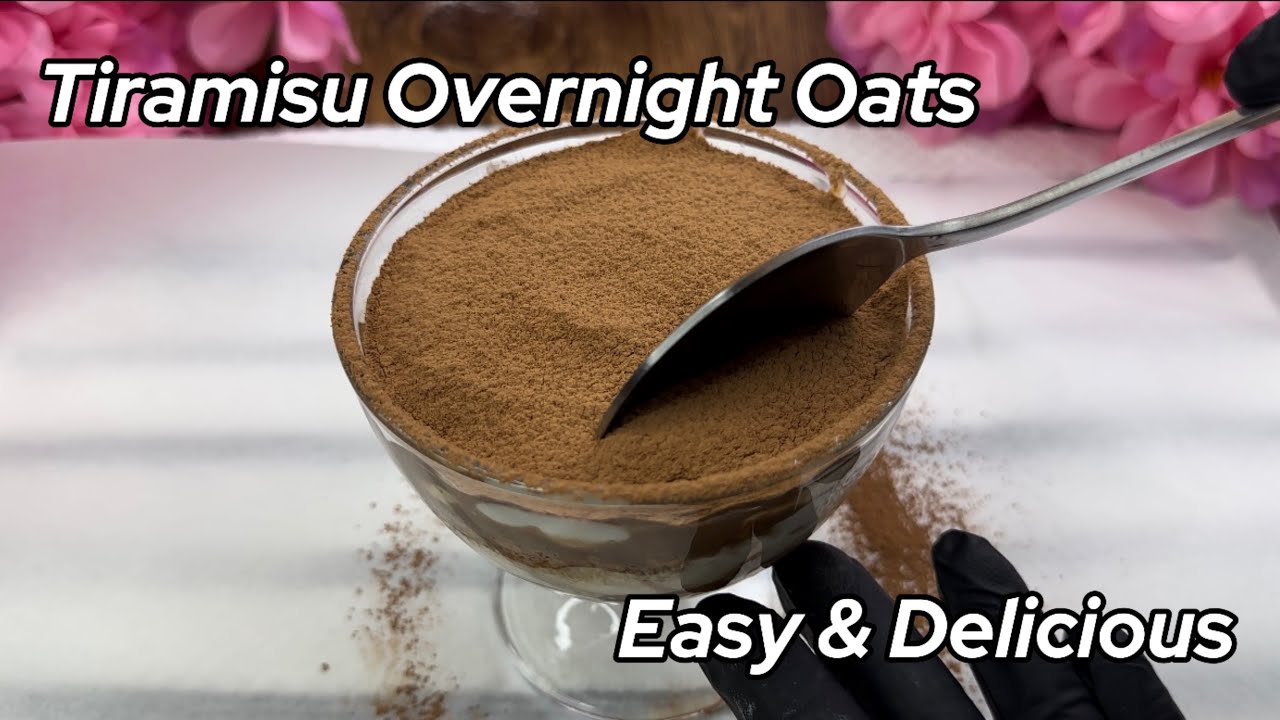 Tiramisu Overnight Oats (addicting) | Overnight Oats Recipe | Easy & Healthy Breakfast | Meal Prep