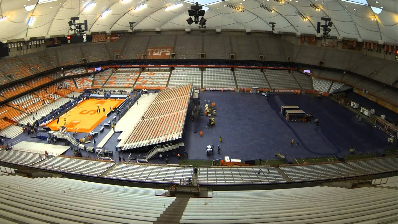 Carrier Dome Transitions From Basketball to Lacrosse