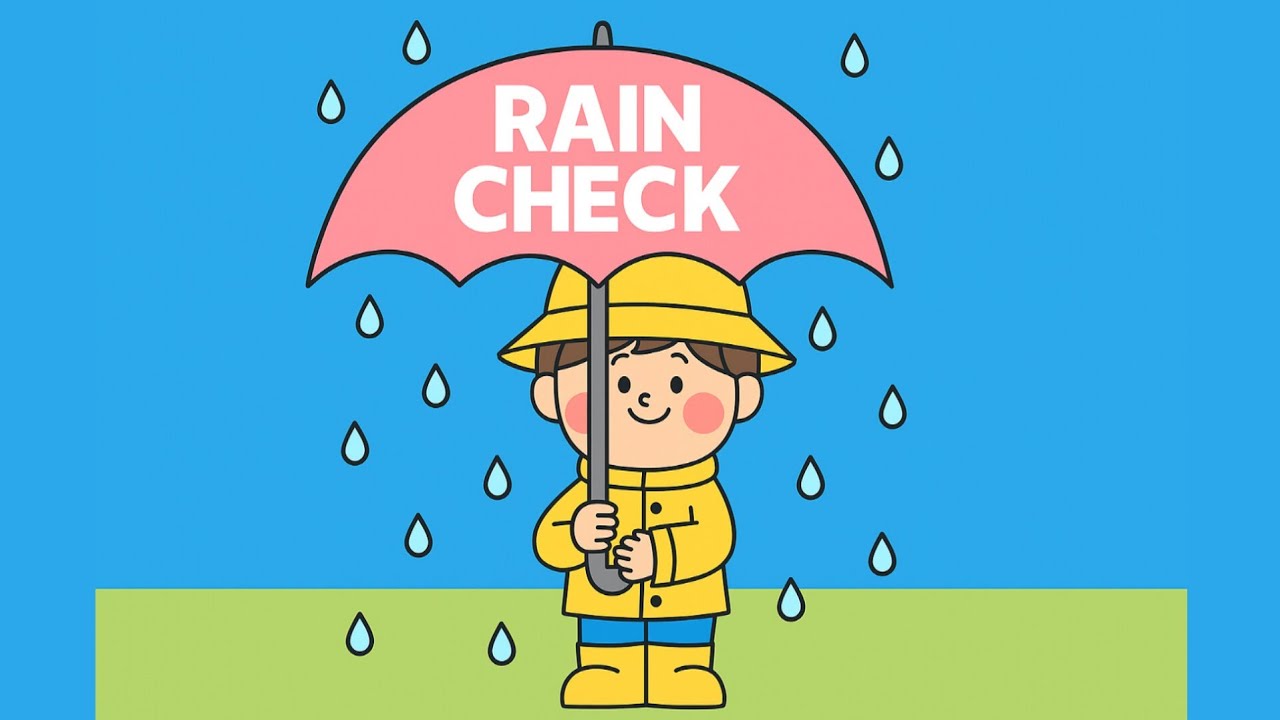 Rain Check ☔|| What Does ‘Rain Check’ or ' to take a rain check' Really Mean? 🤔 | Everyday English