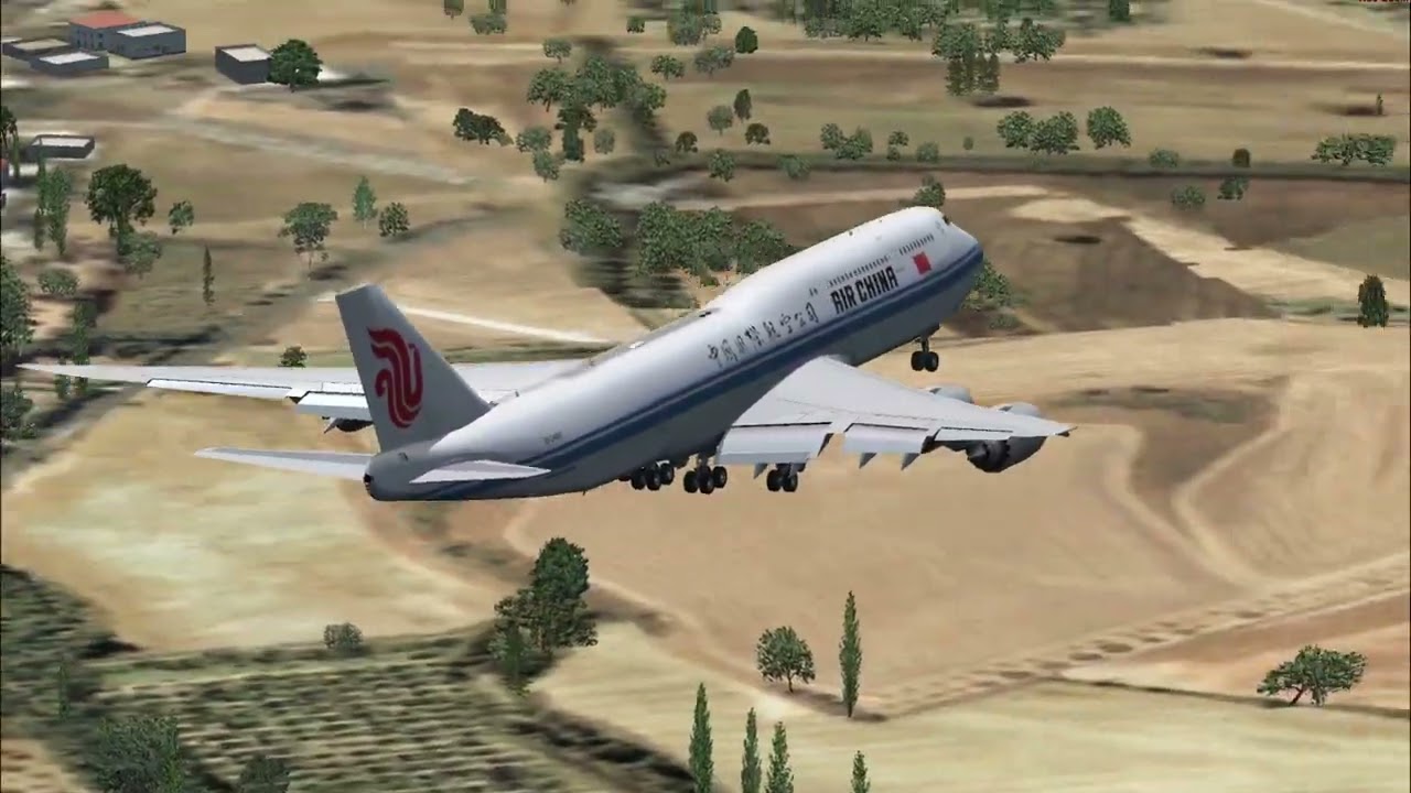 747 Heavy Touchdown – Air China Landing | Flight Simulator