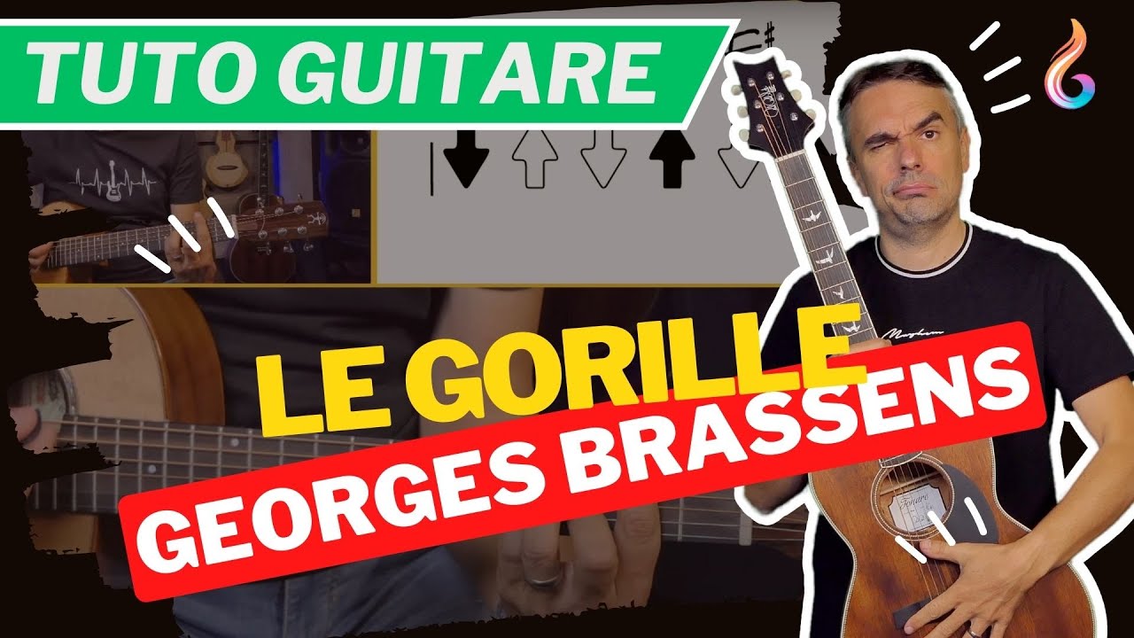 Le Gorille – Guitare | Tutoriel Brassens débutant 🎸