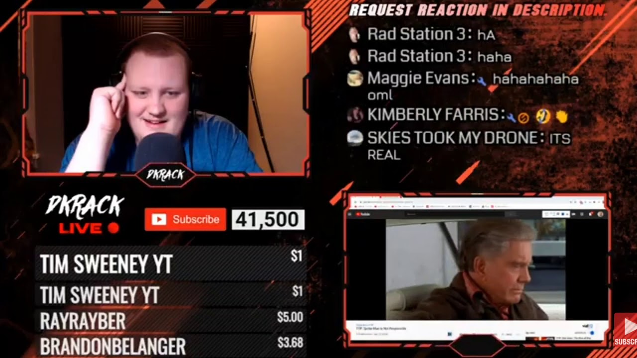 Dkrack's Reaction to Spiderman is not Responsible