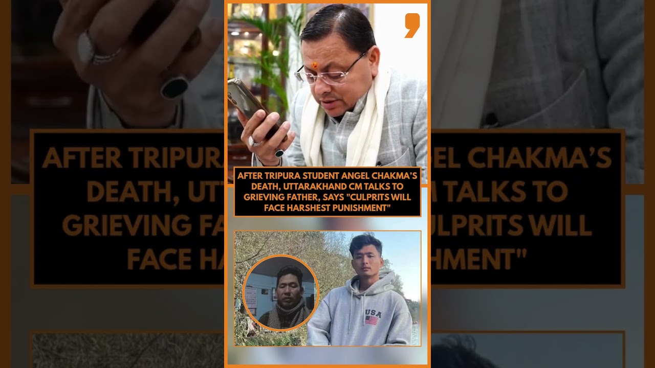 Tripura Student Angel Chakma Dies in Dehradun; CM Dhami Assures Strict Action