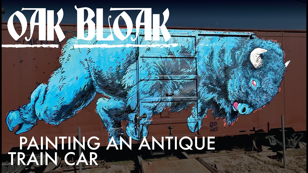 Painting An Antique Train Car | The Art of Max Coleman