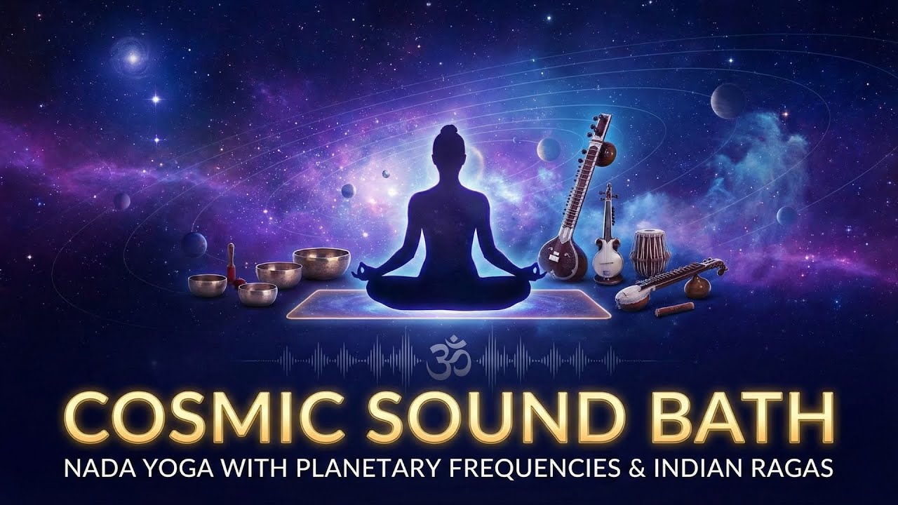 Cosmic Sound Bath: Nada Yoga with Planetary Frequencies and Indian Ragas
