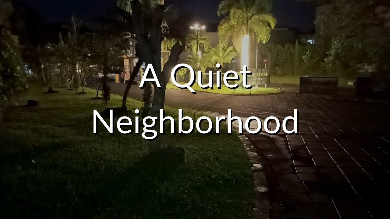 A Slow Night Walk Through a Quiet Neighborhood in Malang | After Rain | 20 Minutes