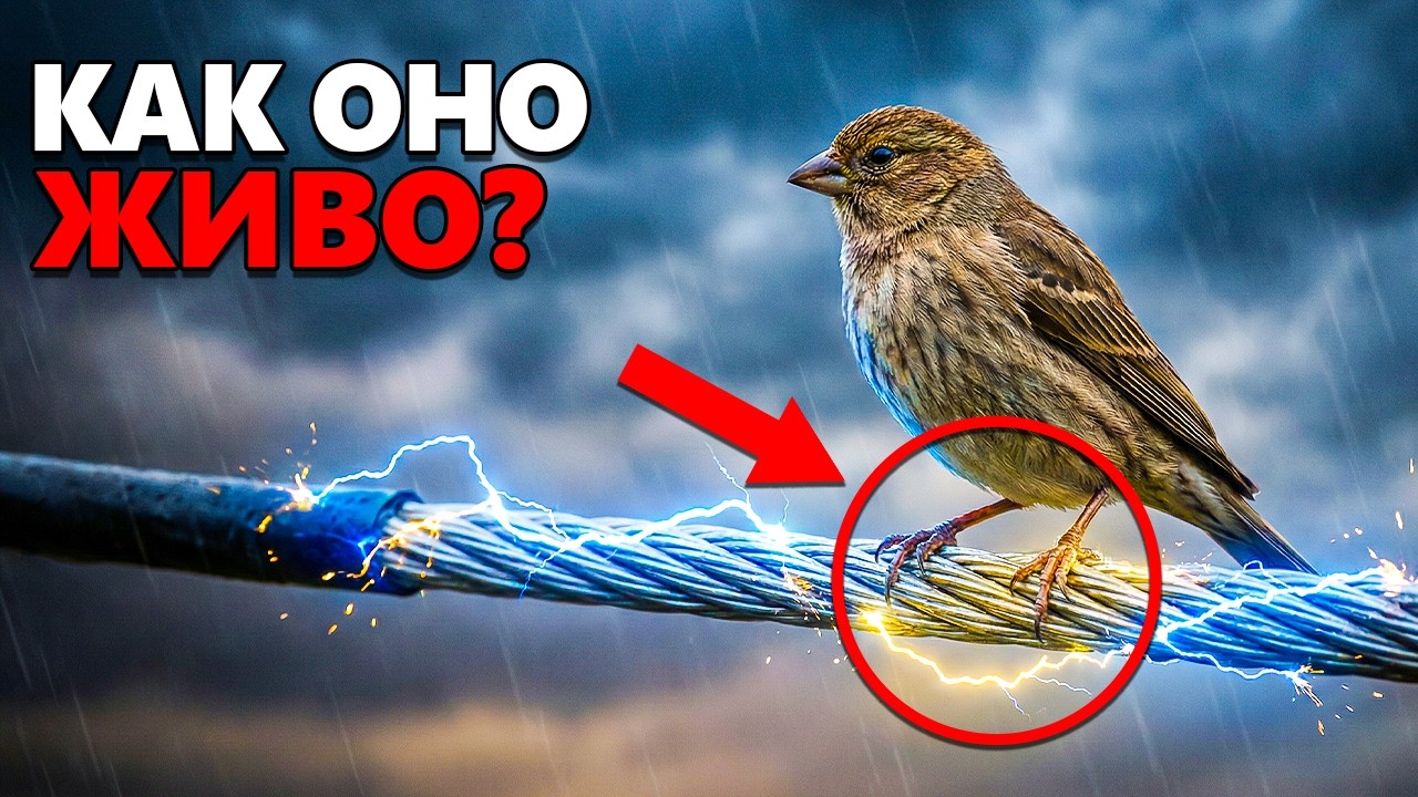 Почему Птицы Не Погибают На Проводах Высокого Напряжения?