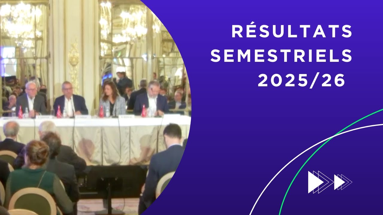 Résultats semestriels 2025/26