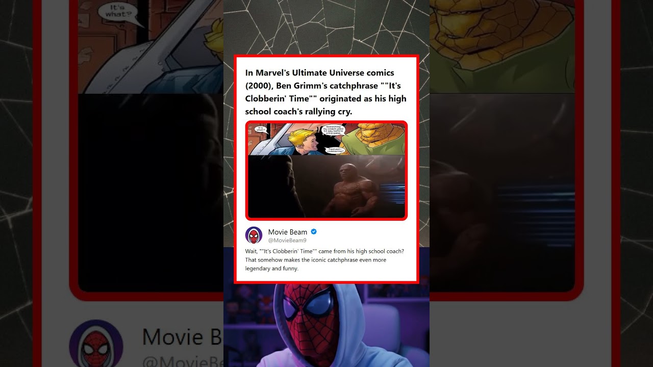 Marvels Ultimate Universe Comics Its Clobberin Time Came From Ben Grimms High School Coach
