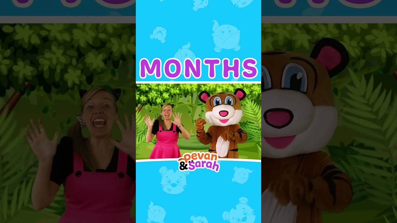 Morning movement songs for kindergarten | Months of the Year | Pevan & Sarah
