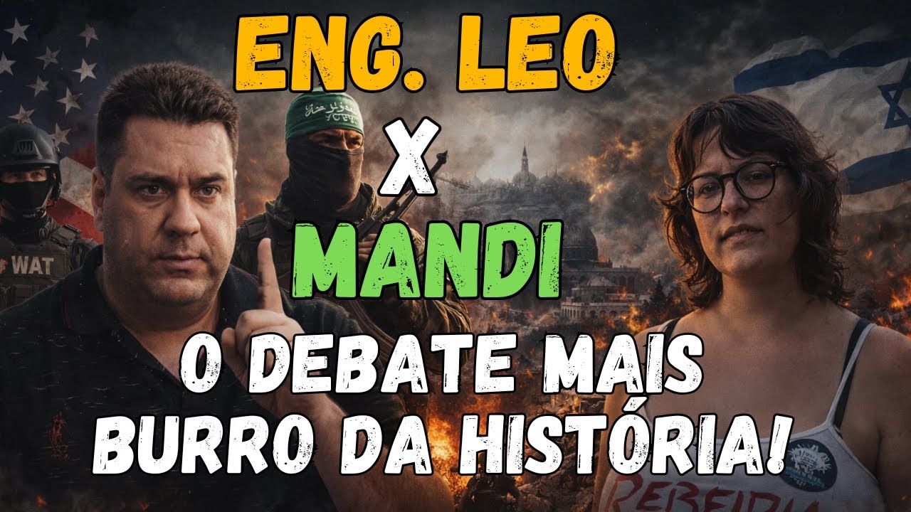 ENG.LEO X MANDI X ADRILES   - O PIOR DO MBL, BOLSONARISMO E PETISMO DEBATENDO  ISRAEL X PALESTINA!