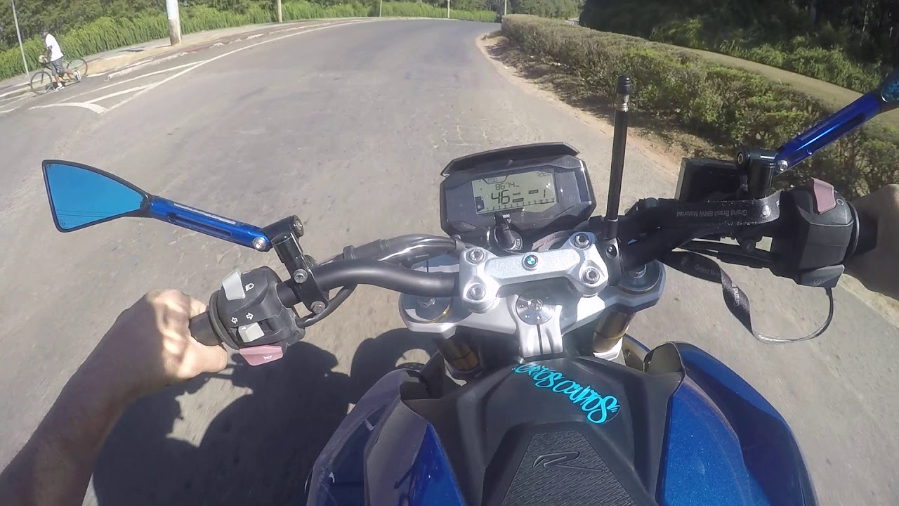 BMW G 310 R TEST RIDE ESCAPE PONTEIRA MEGAFONE ATALLA EM AÇO INOX SENSACIONAL