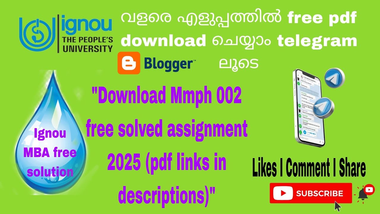 Mmph 002 free solved assignment 2024 -2025 pdf links in description