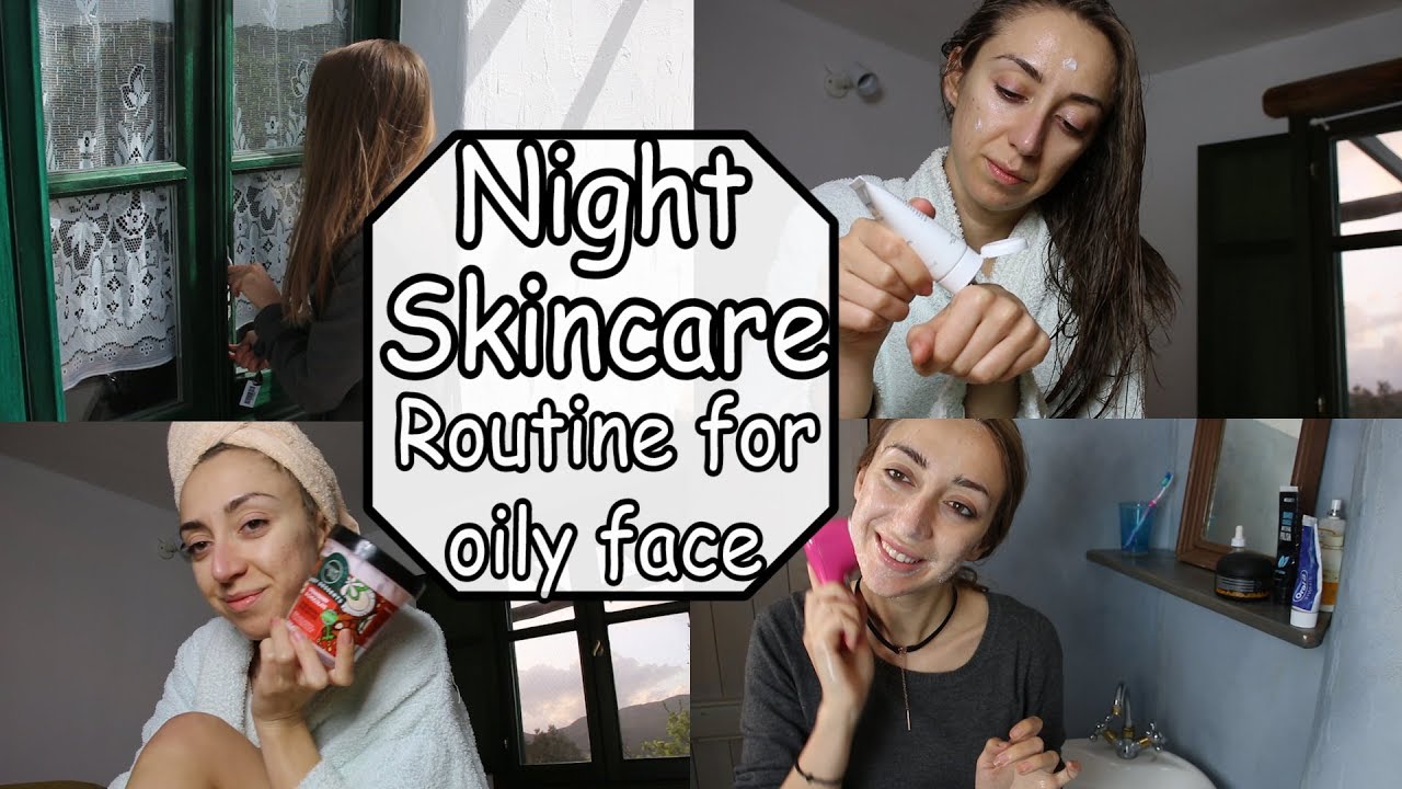Bραδινή Ρουτίνα περιποίησης+Διαγωνισμός| Night Skincare routine for oily face| Polinasbeauty