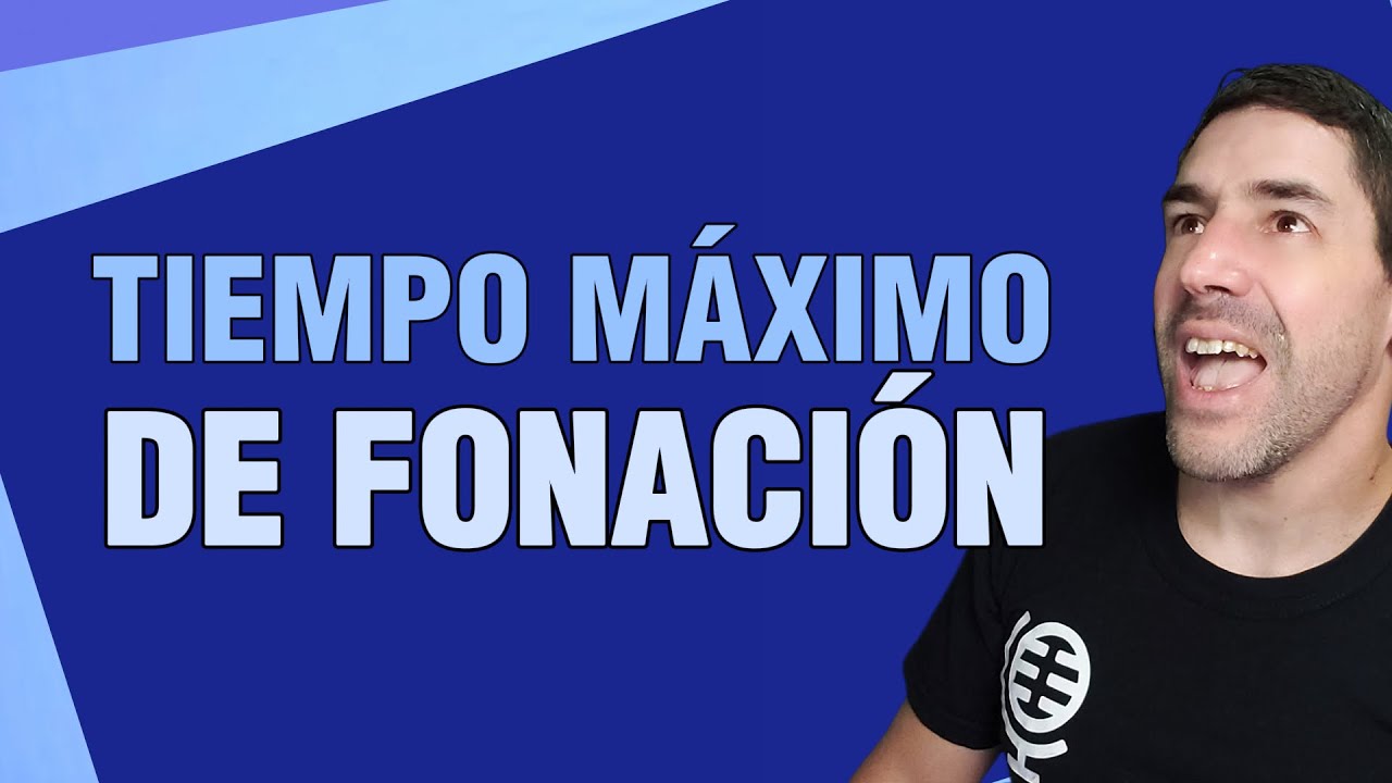 Mide tu TMF: tiempo máximo de fonación | ¡Imprescindible para la salud vocal!