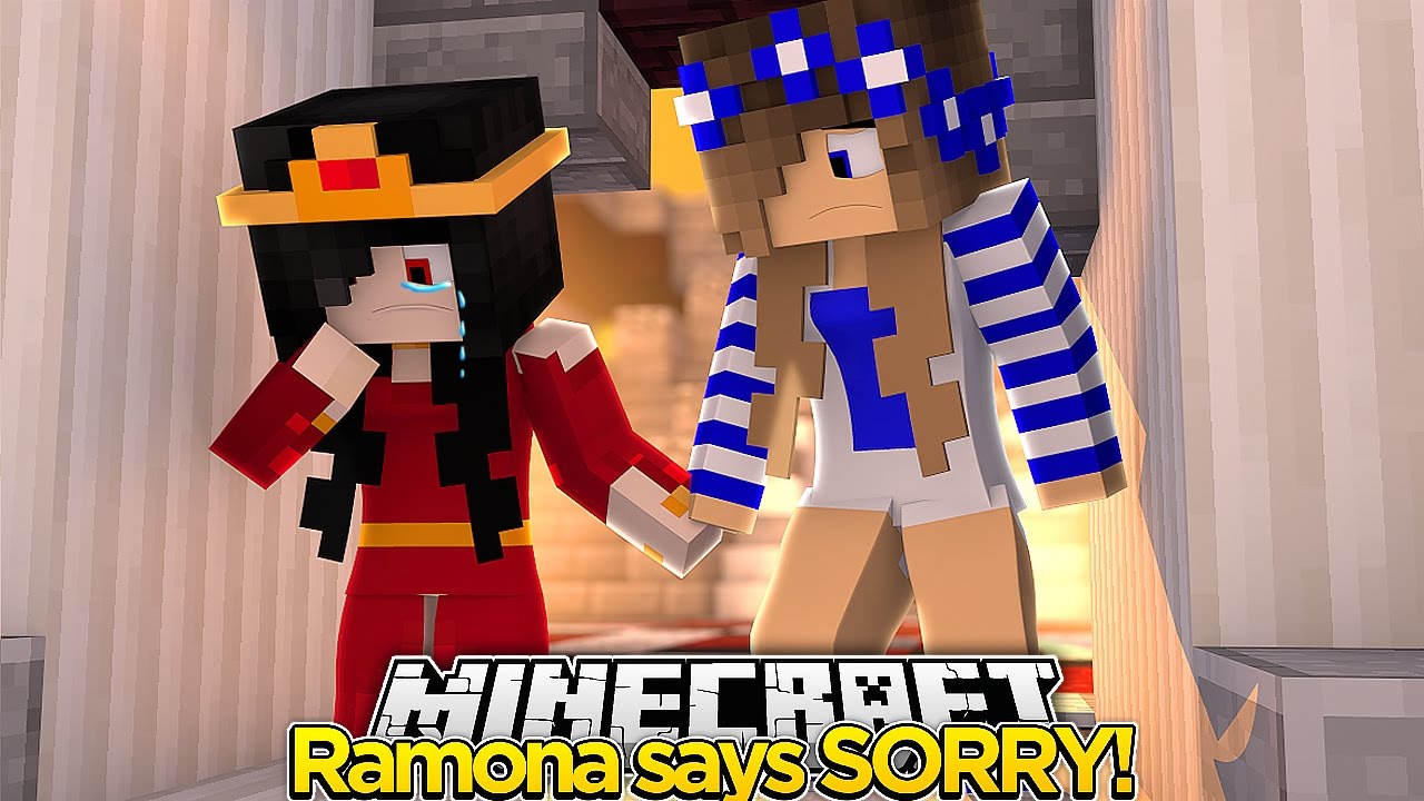 Minecraft The Apology-RAMONA SAYS SORRY!! w/Little Carly!!