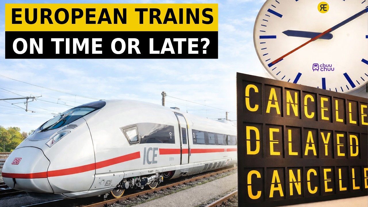 How Punctual Are Trains Across Europe’s Major Rail Networks?