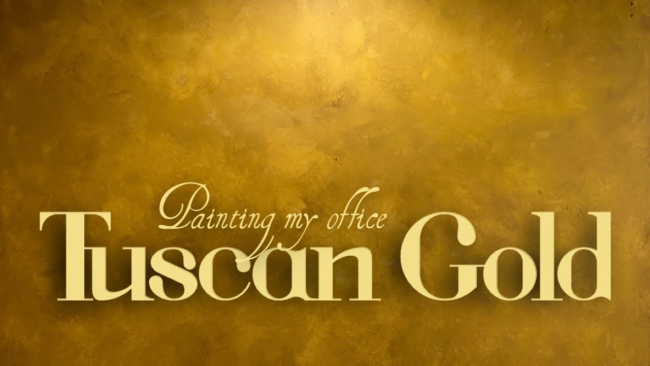 Home Office Renovation - Part 1 - Painting My Office Walls Tuscan Gold