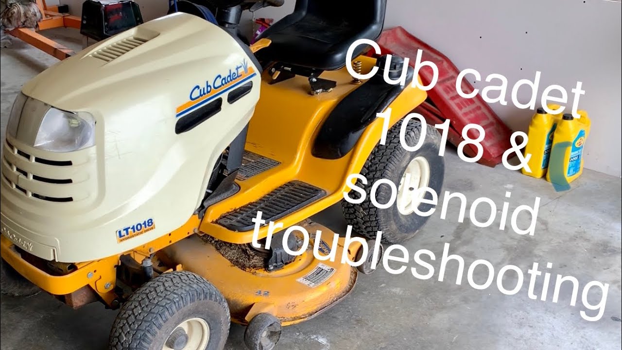 Cub Cadet 1018 Service & starter solenoid issues