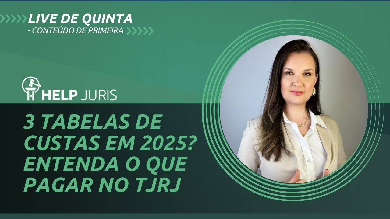 Novas Tabelas de Custas do TJRJ em 2025